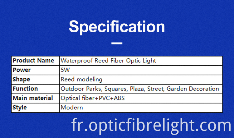 Fiber Optic Reed Lamp